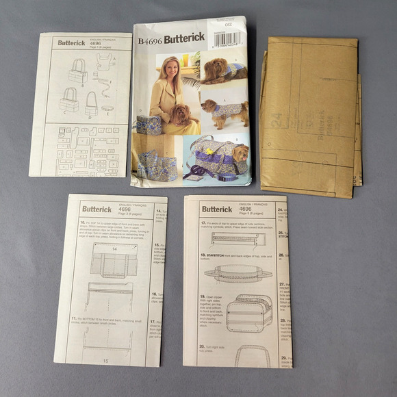 Butterick #B4696 Sewing Pattern Misses & Dog Accessories UNCUT - Picture 4 of 4
